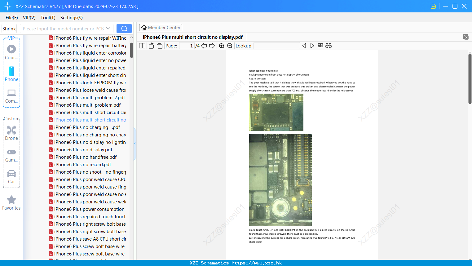 IPhone6 Plus Multi Short Circuit No Display
